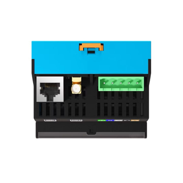 Κάτω όψη τριφασικού ελεγκτή ισχύος go-e Controller για αποφυγή υπερφόρτωσης και χρήση φωτοβολταϊκών κατά τη φόρτιση ηλεκτρικού αυτοκινήτου