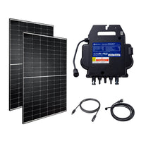 Σετ φωτοβολταϊκών μπαλκονιού 910 Wp / 799 VA | 2× Trina Solar Vertex S+ 455 W | APsystems EZ1-M-EU
